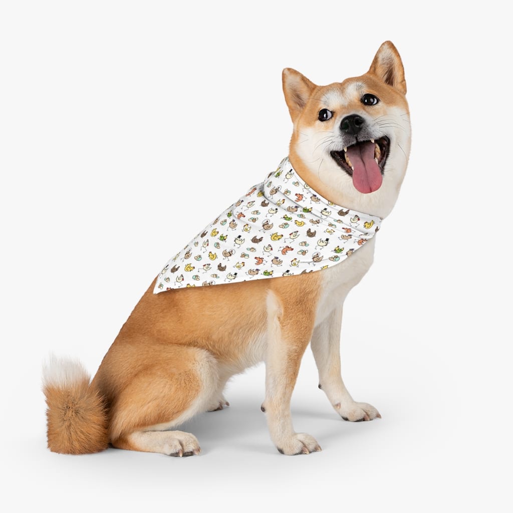 Chicken Print Pet Bandana