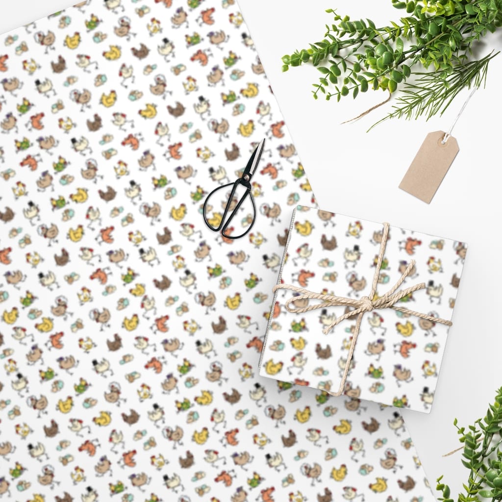 Chicken Print Wrapping Paper