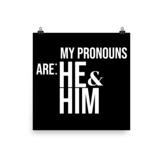 Pronouns Poster He/Him