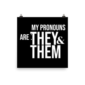 Pronouns Poster They/Them